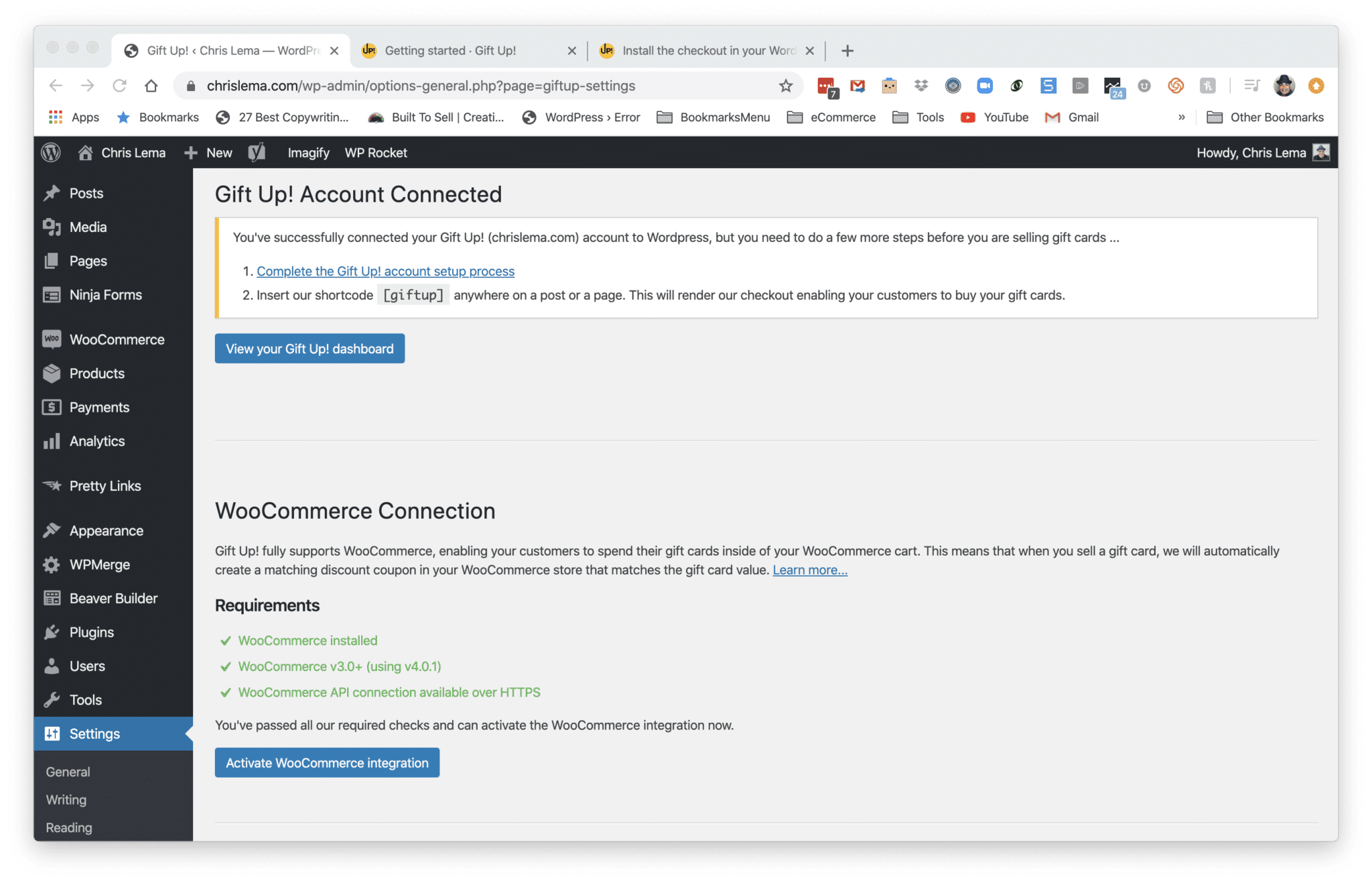 3LinkAccountWooCommerceOption