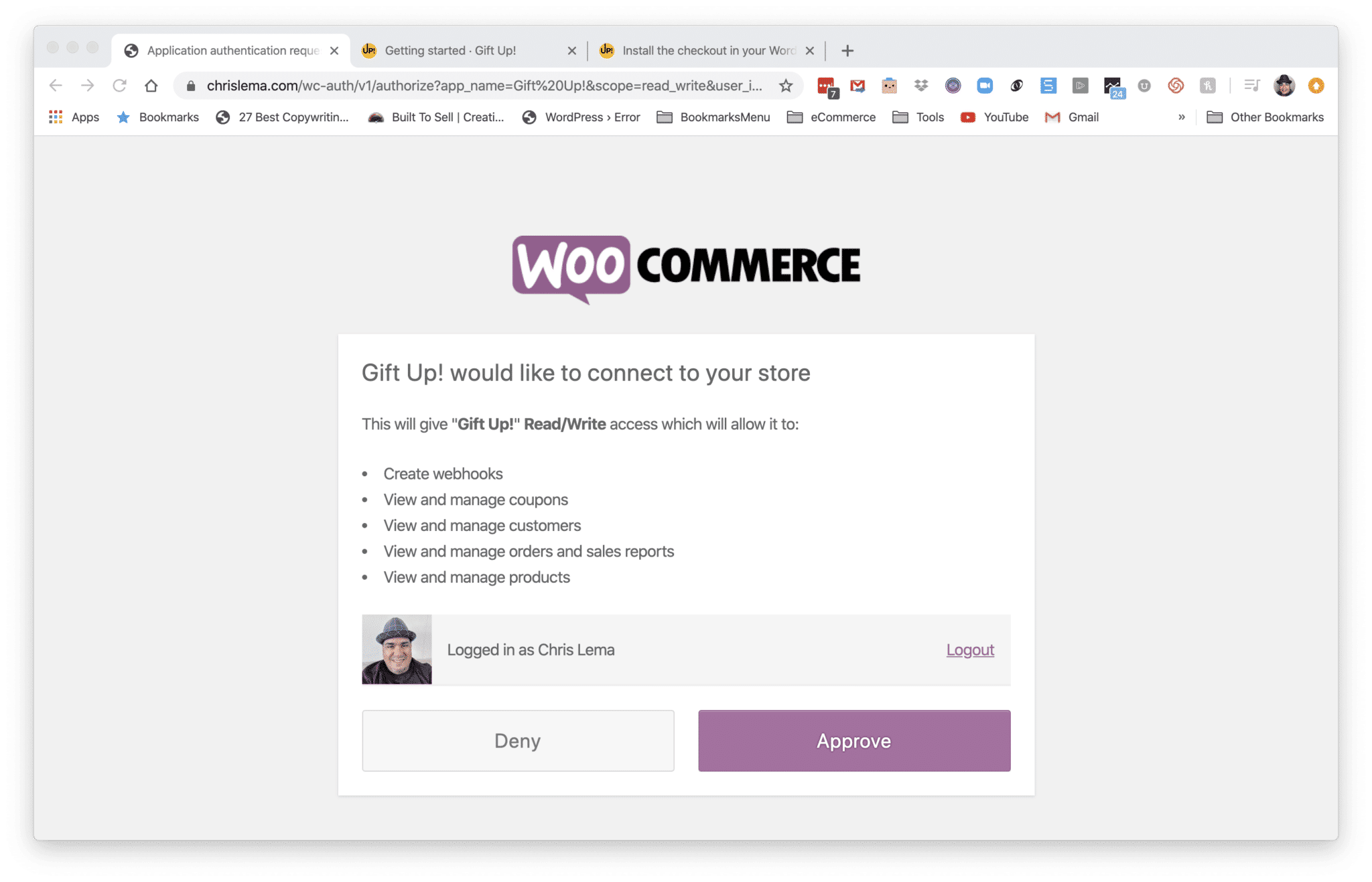 4WooCommerceAuthorization