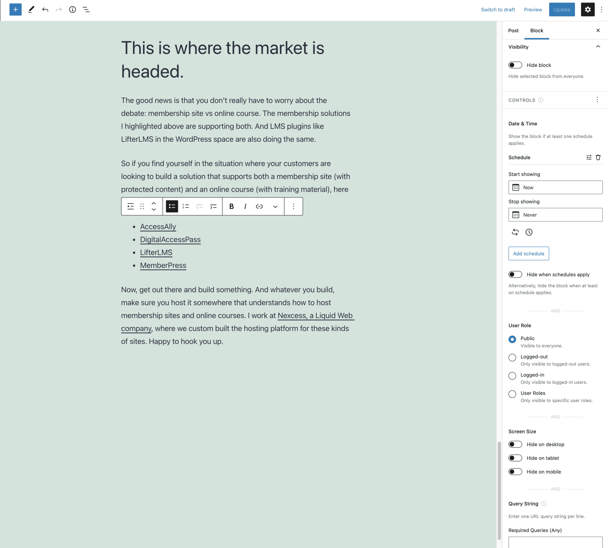 BlockVisibilityProSettings