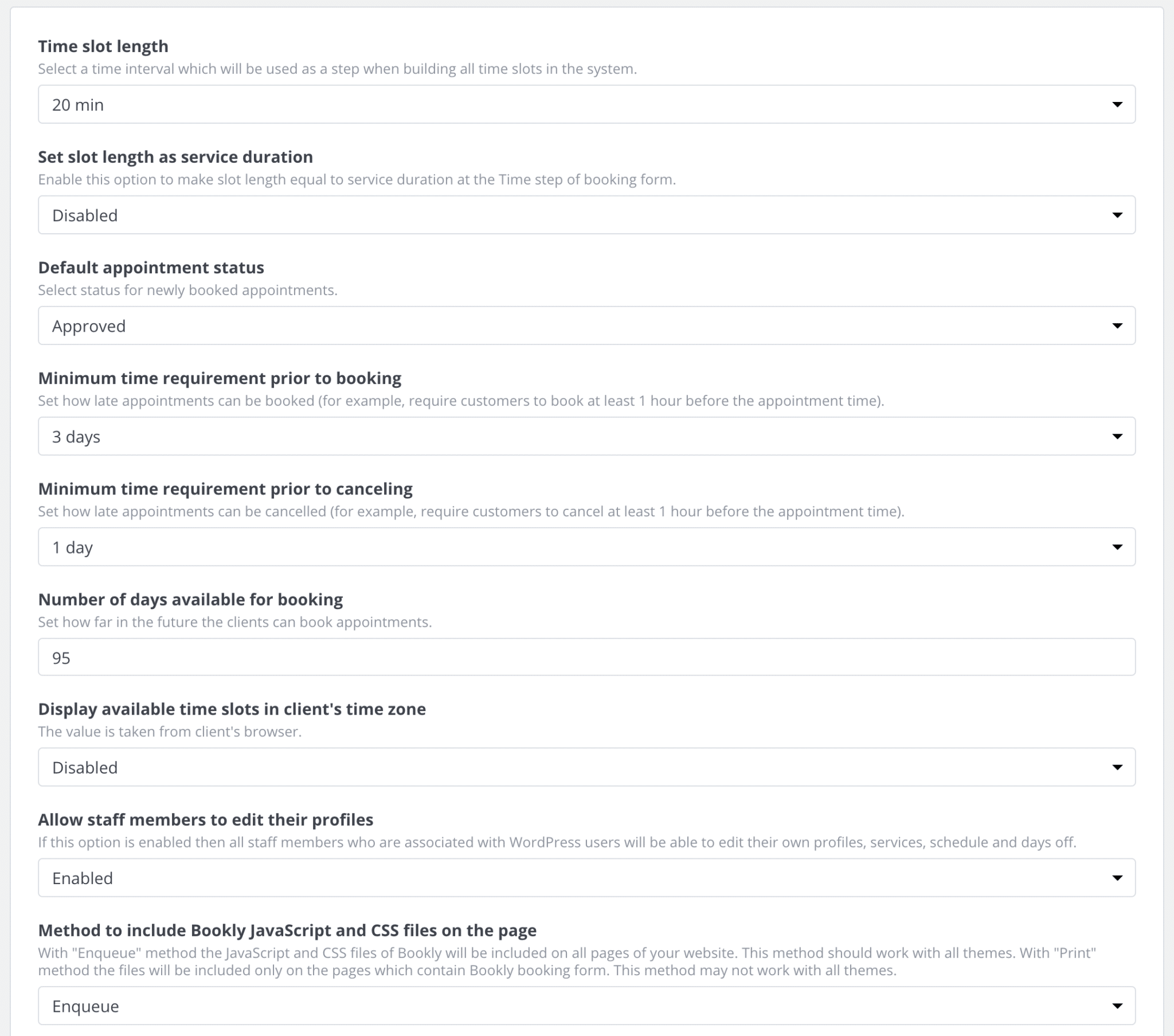 BooklyGeneralSettings