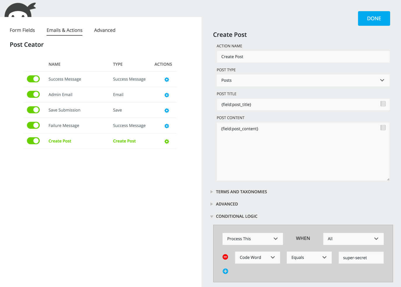 ConditionalPostCreation