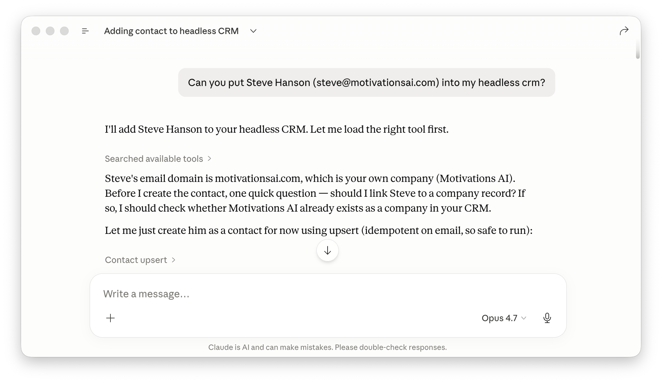 Headless CRM (Agentic Software) 1