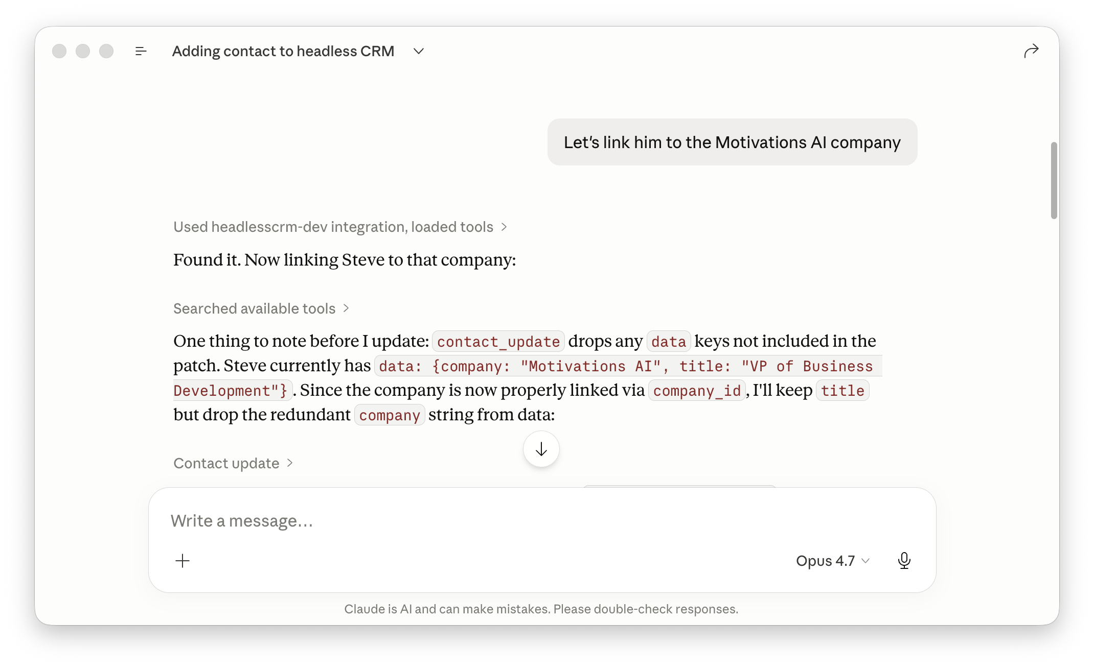 Headless CRM (Agentic Software) 2