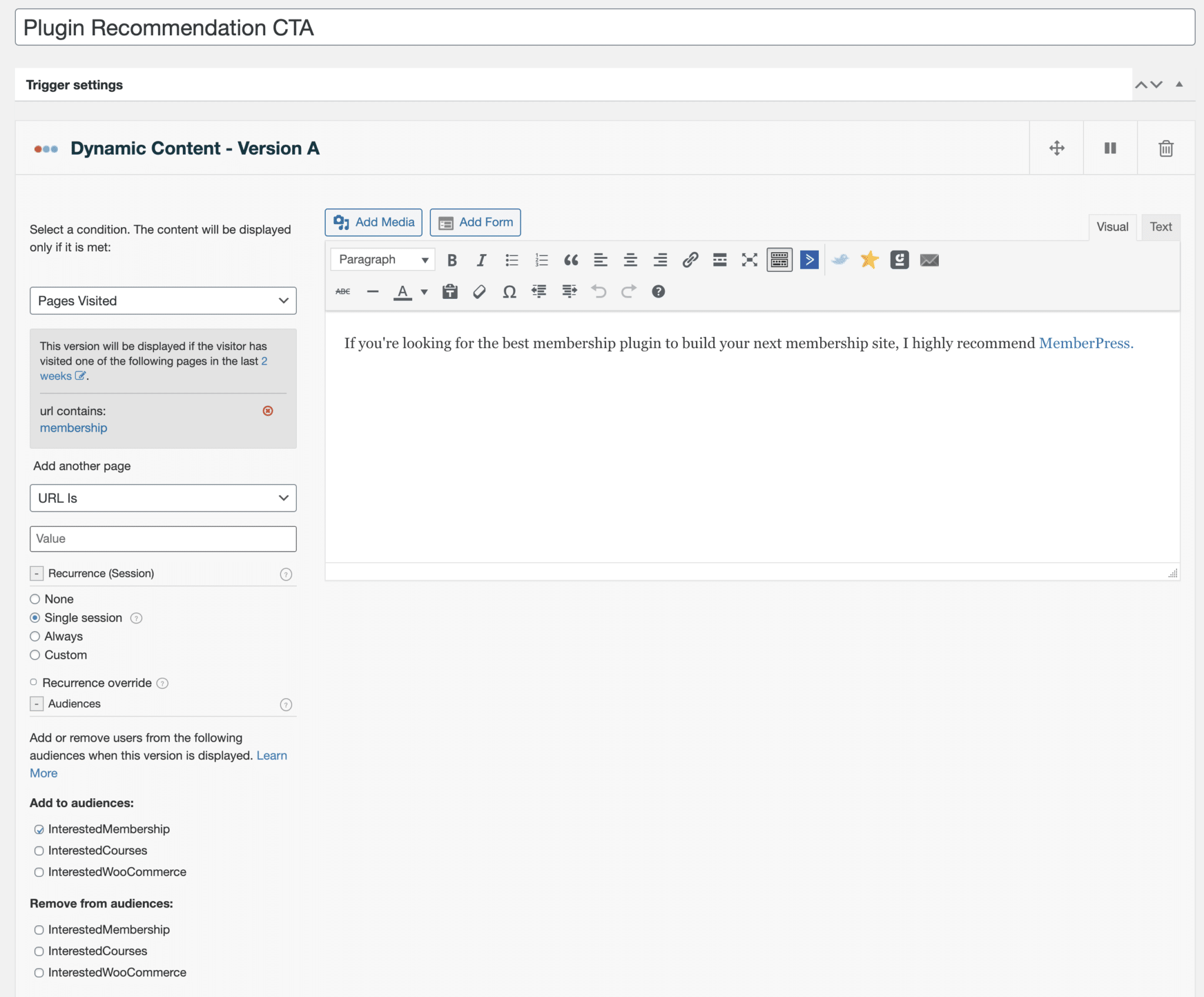 PluginRecommendationIfSo