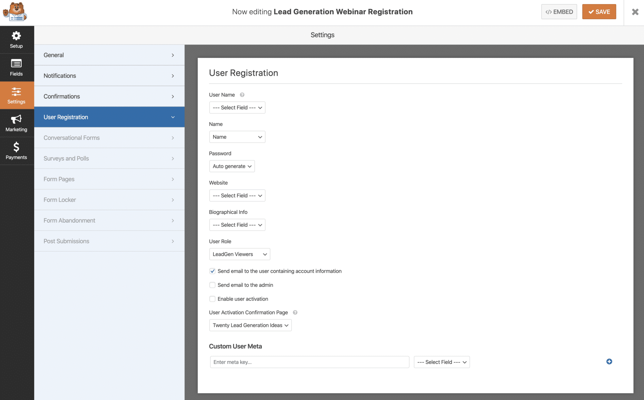 UserRegistrationForm