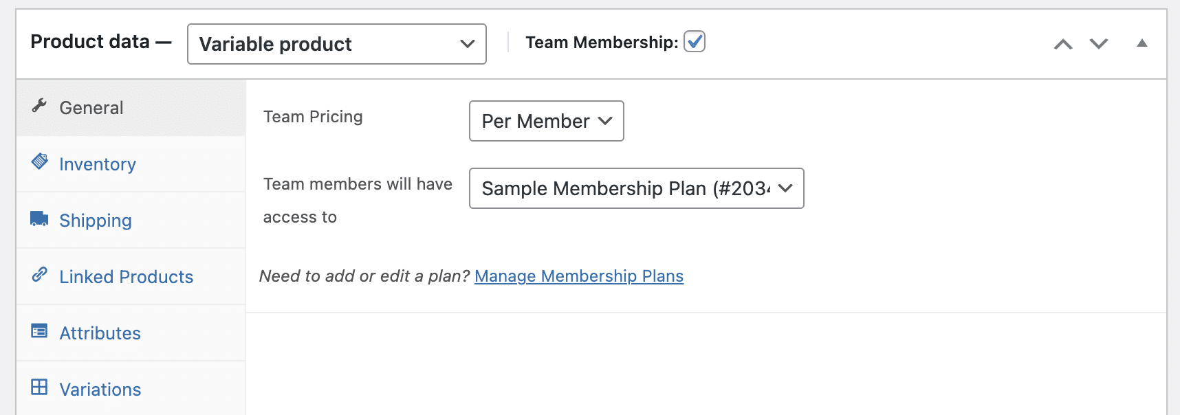 VariableTeamMembershipProduct