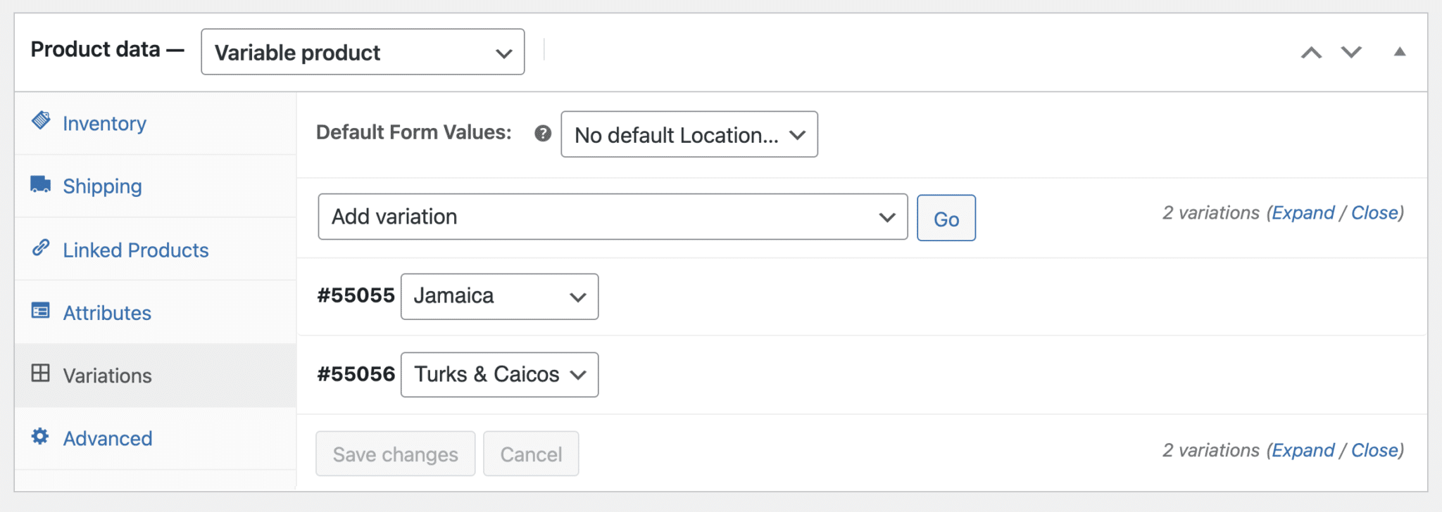 WooCommerceVariableProduct