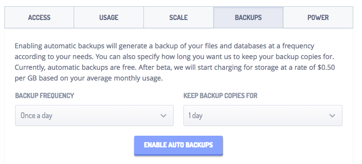 backups