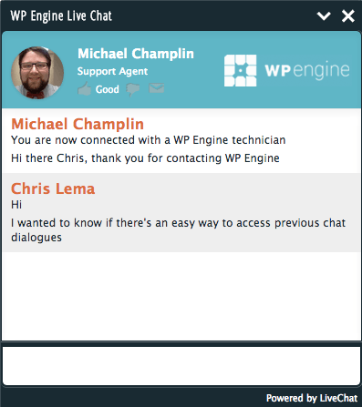 chat wpengine