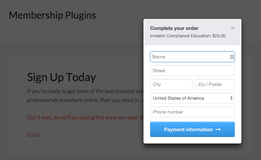 collecting memberful