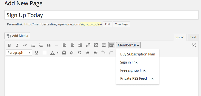 drop in membership links