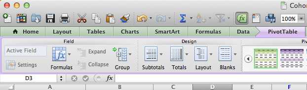 excel cohort analysis