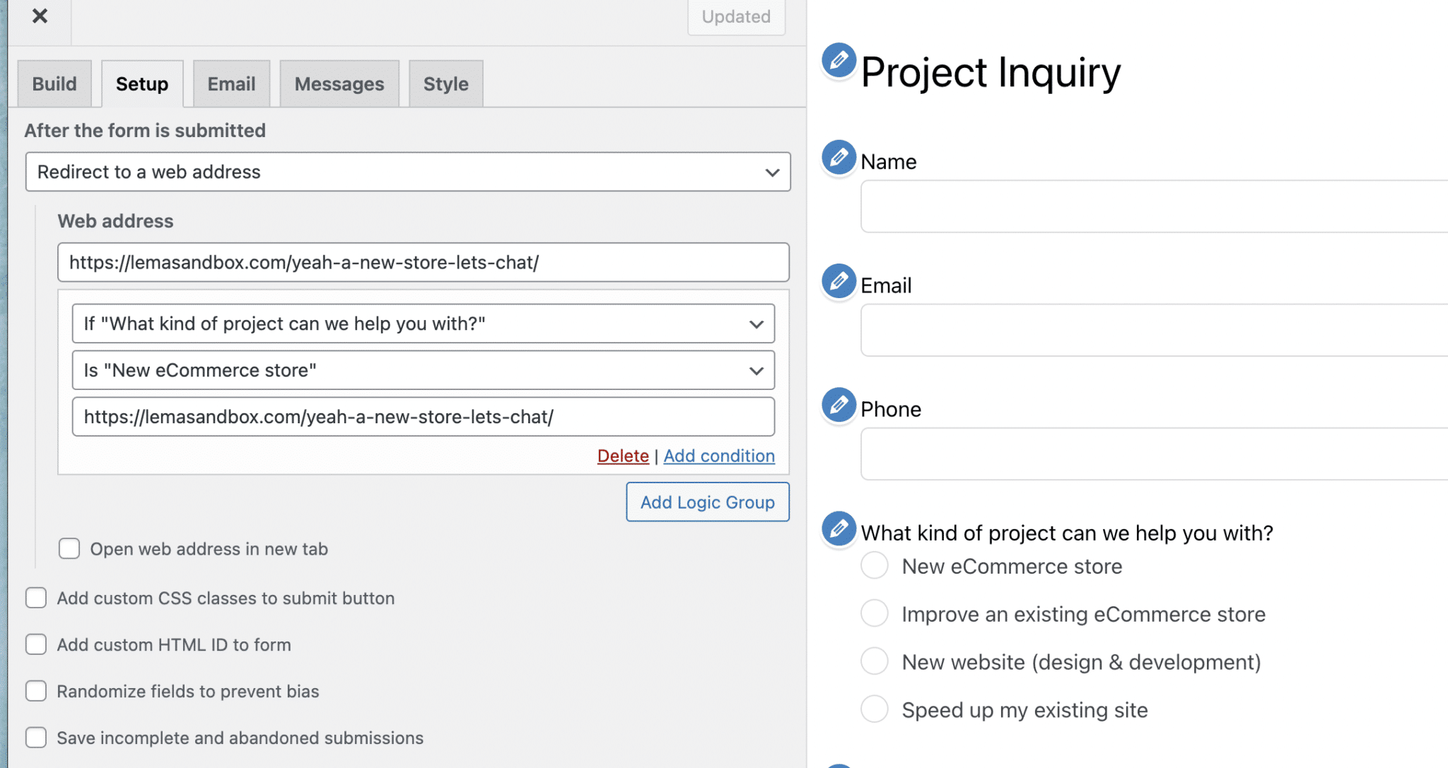 happyforms conditional